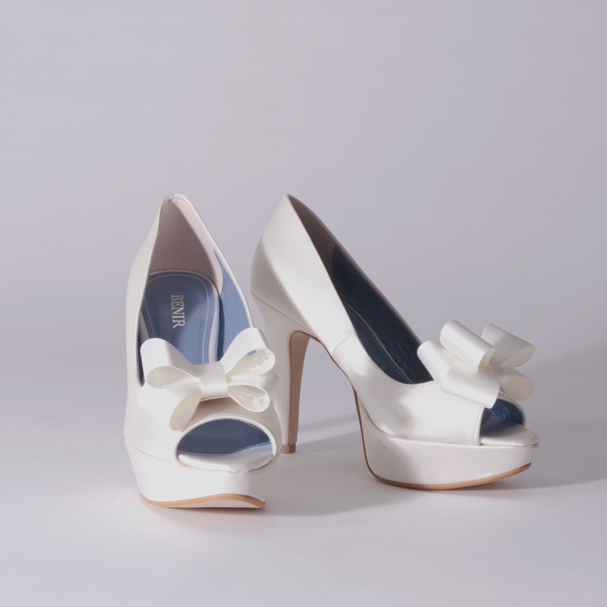 Satin / Open Toe / 12cm / WH 【0121 WH】 – BENIR